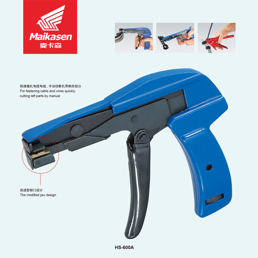 Tie binding gun